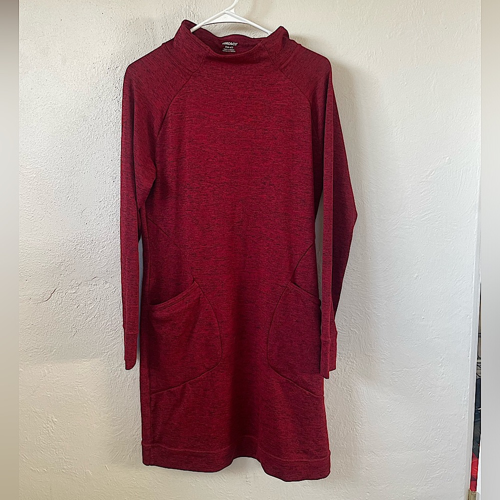 Toad & Co Red Sweater Dress with Pockets